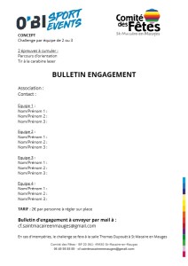 Bulletin d'engagement 1